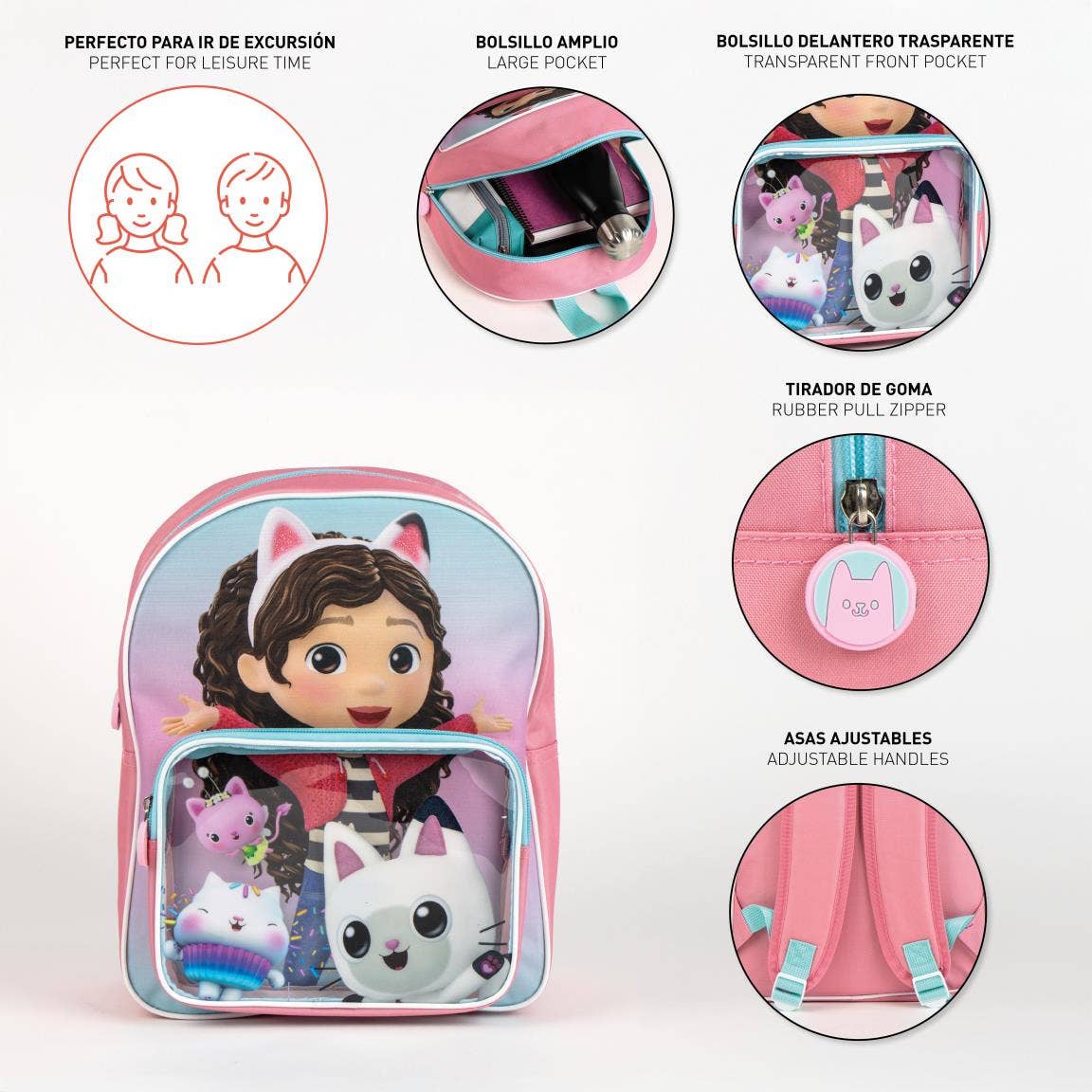 GABBY'S DOLLHOUSE CHILDREN'S BACKPACK