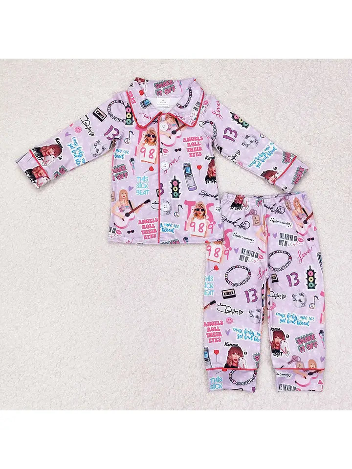 Taylor Swift Long Sleeve Pajama Set