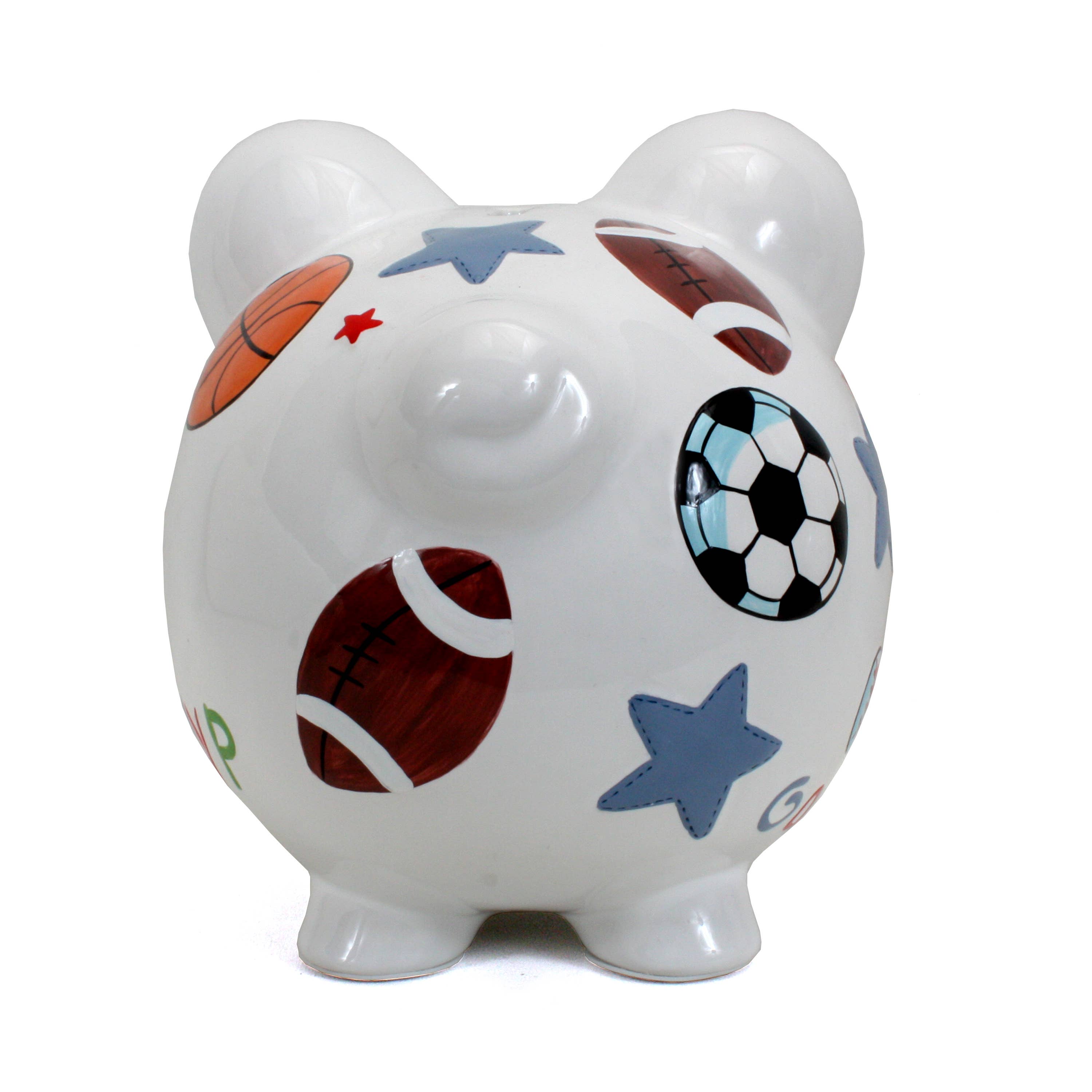 Personalized Sports Pig Bank
