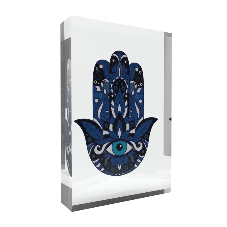 Hamsa Lucite  Block