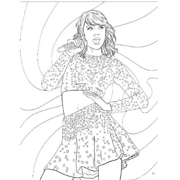 Livre de coloriage et d'activités Taylor Swift