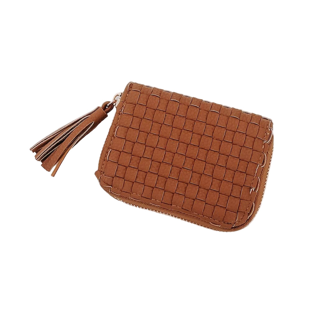 Woven Wallet - brown
