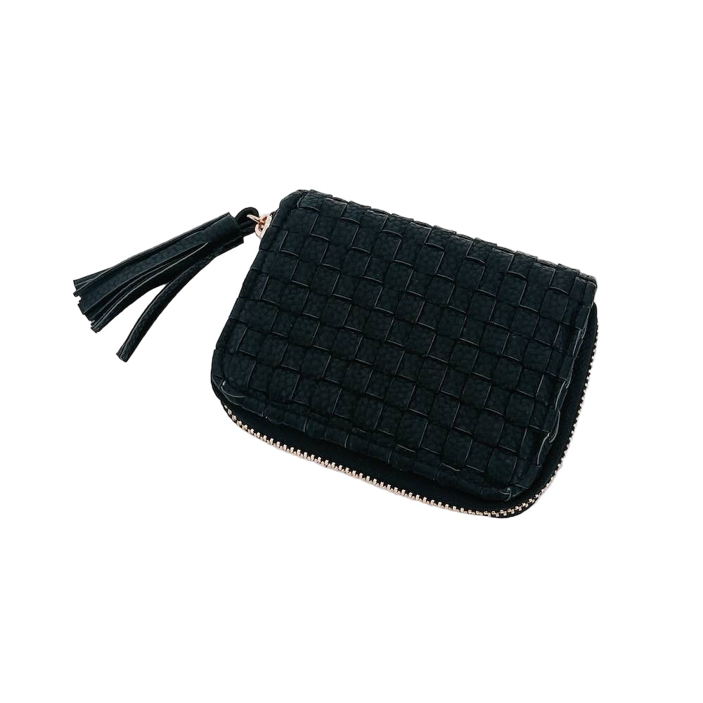 Woven Wallet - black