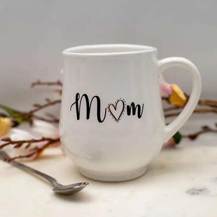 Mom Coffee Mug White/Gold/Black 18oz
