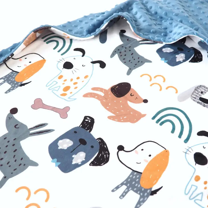 Personalized Baby & Toddler Blanket -Doggies