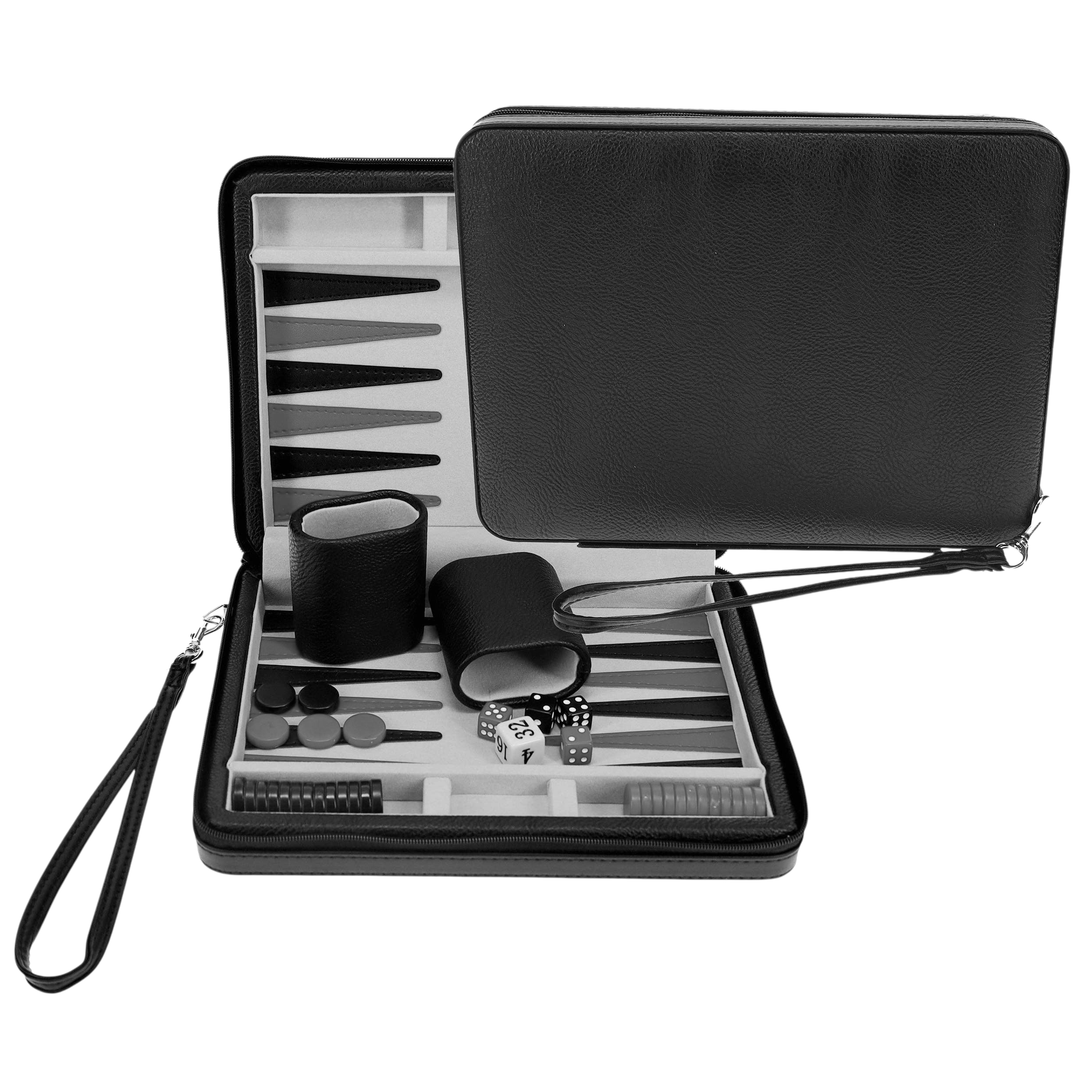 Magnetic Leatherette Backgammon Set