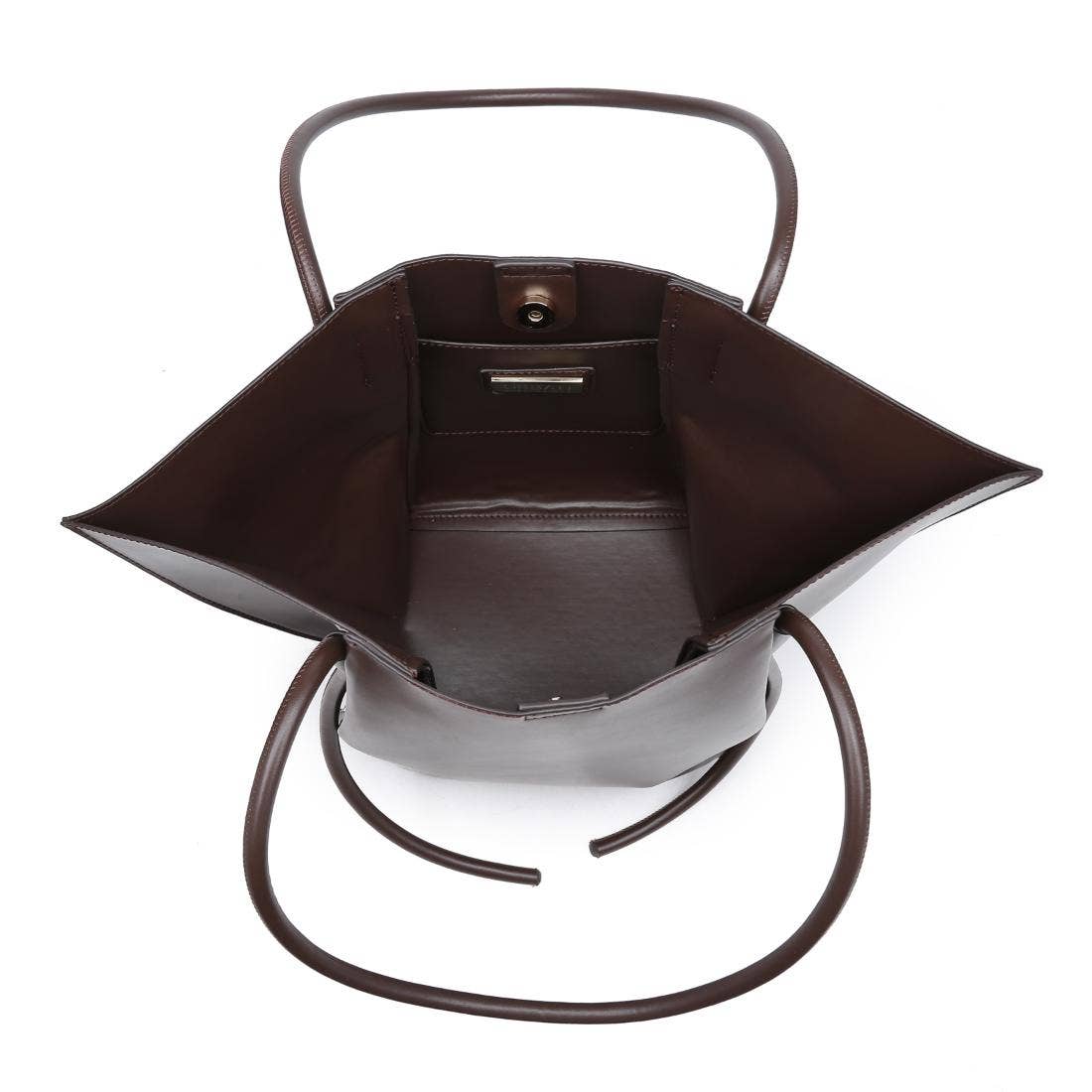 Sculpted Tote - chocolate