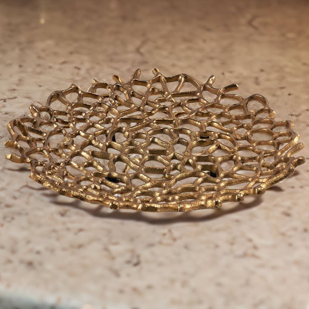 Large gold decorative Plate