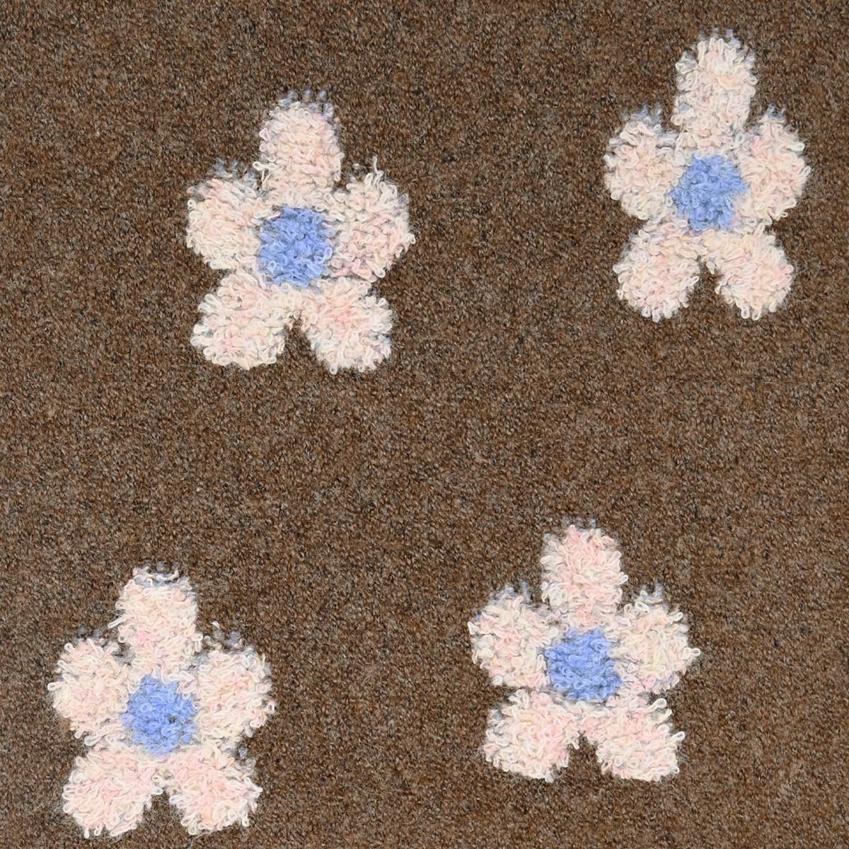 Daisy Pattern Scarf brown