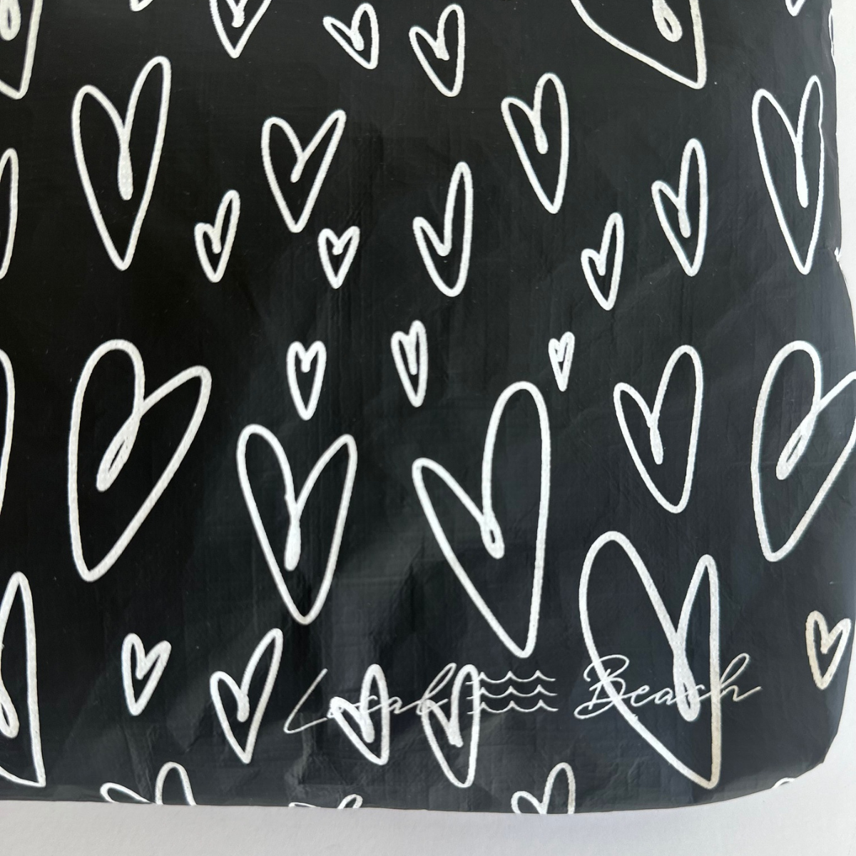 Heart Water Resistant Tyvek Printed Pouch
