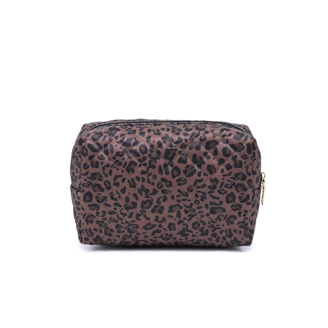 Chocolate leopard cosmetic bag