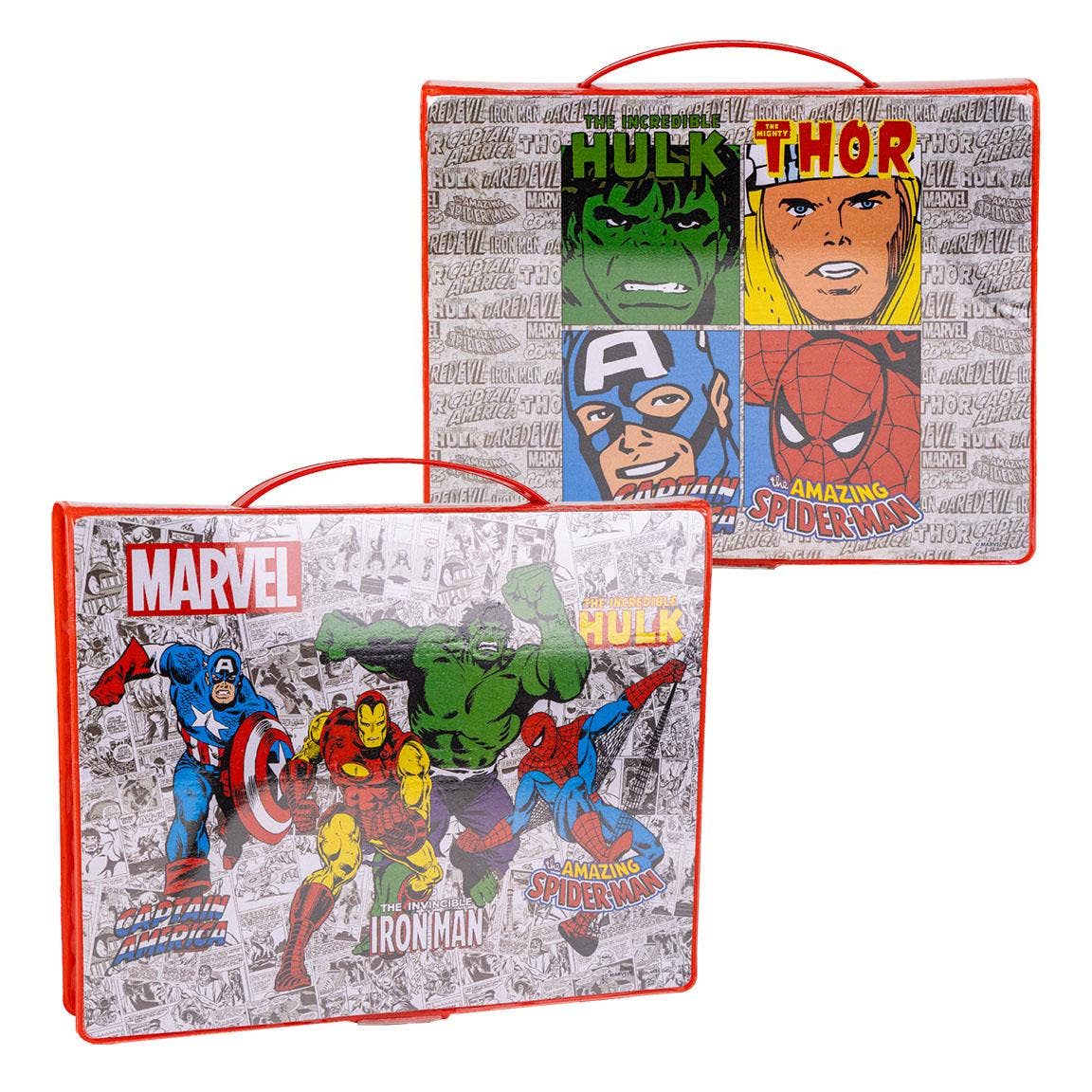 COLOURABLE STATIONERY SET MARVEL BOX