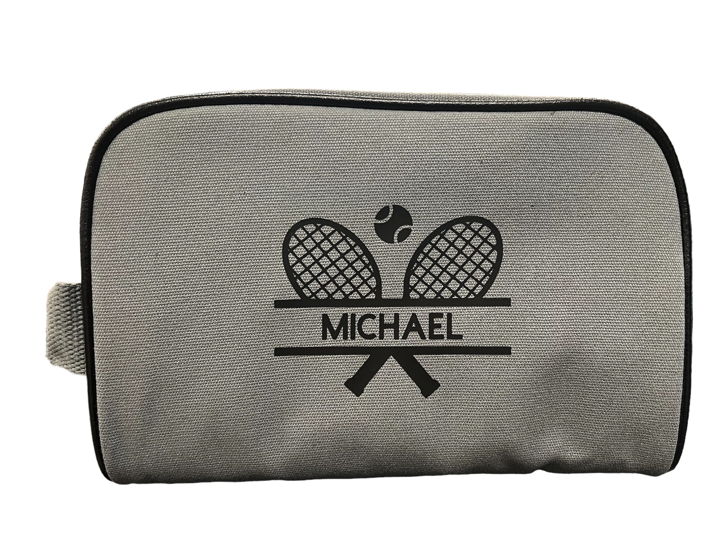 personalized tennis men's toiletry bag