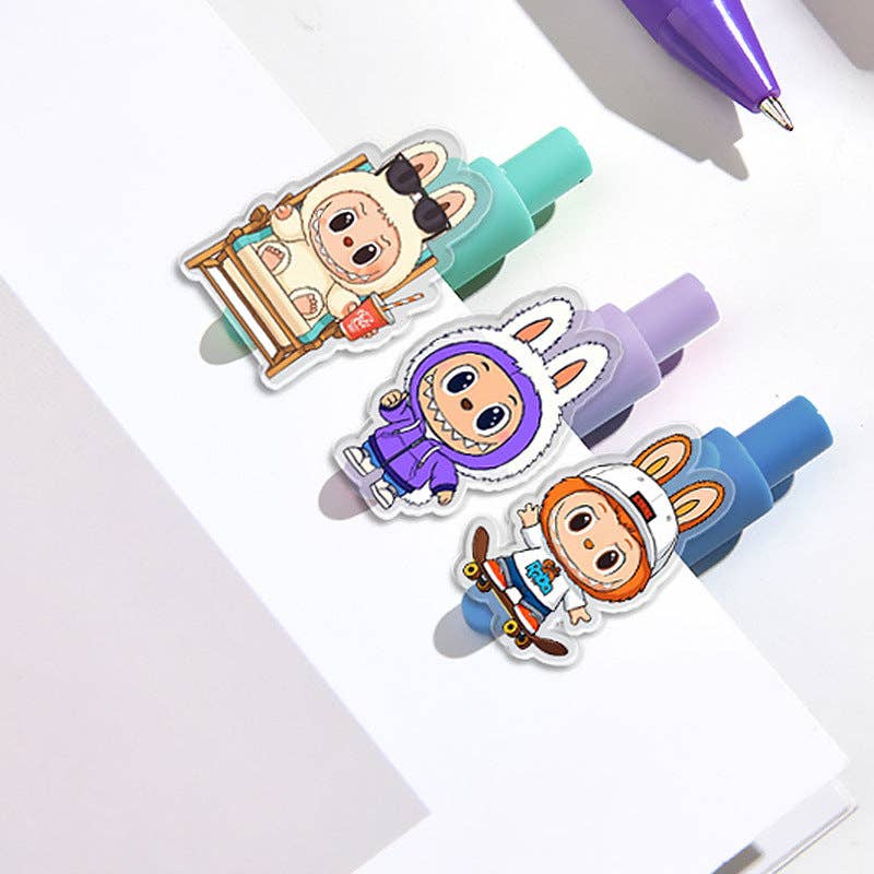 LABUBU 6 pack press gel ink pens