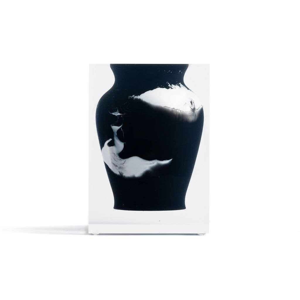 Henry Bud Vase | Black Marble