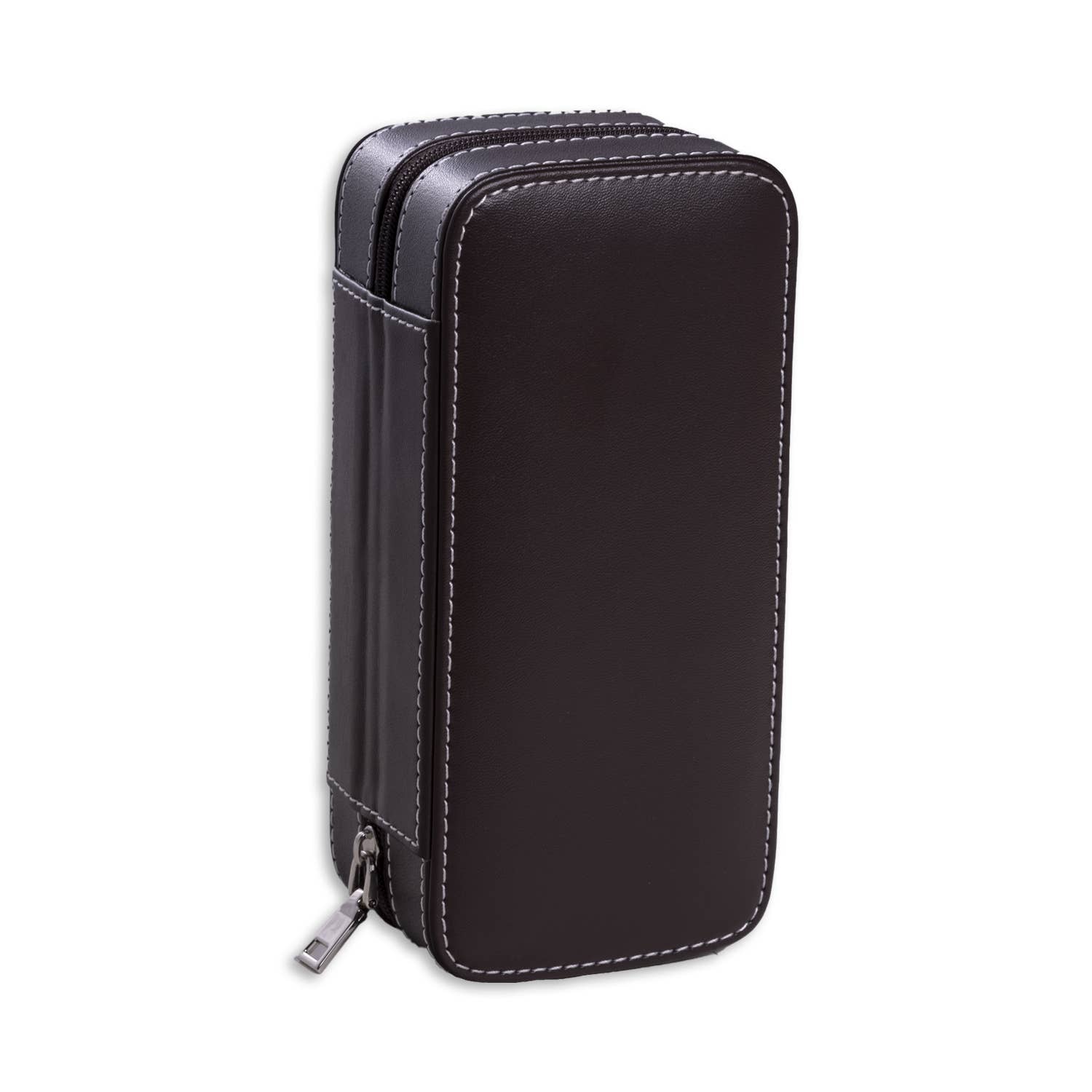 Leather Double Watch Travel Case