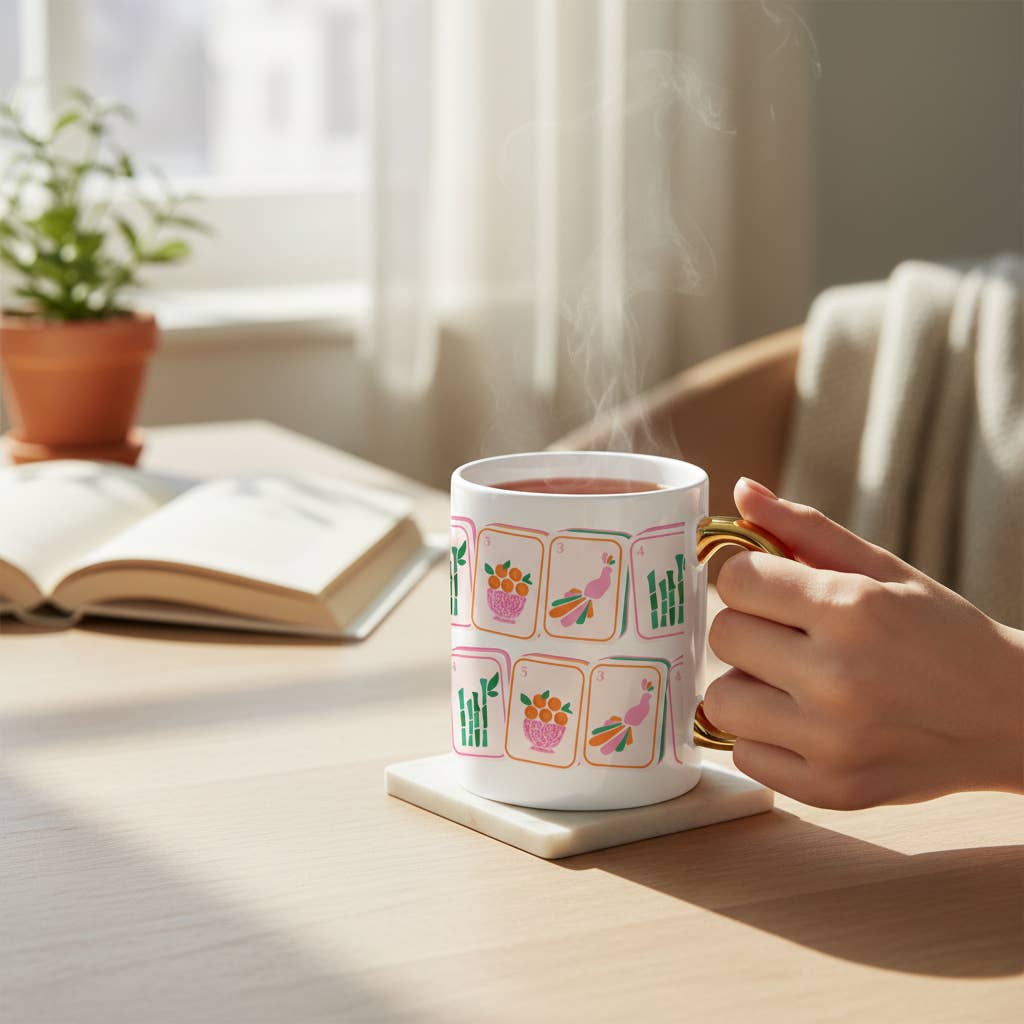 Ceramic Mug– Mahjong Tiles