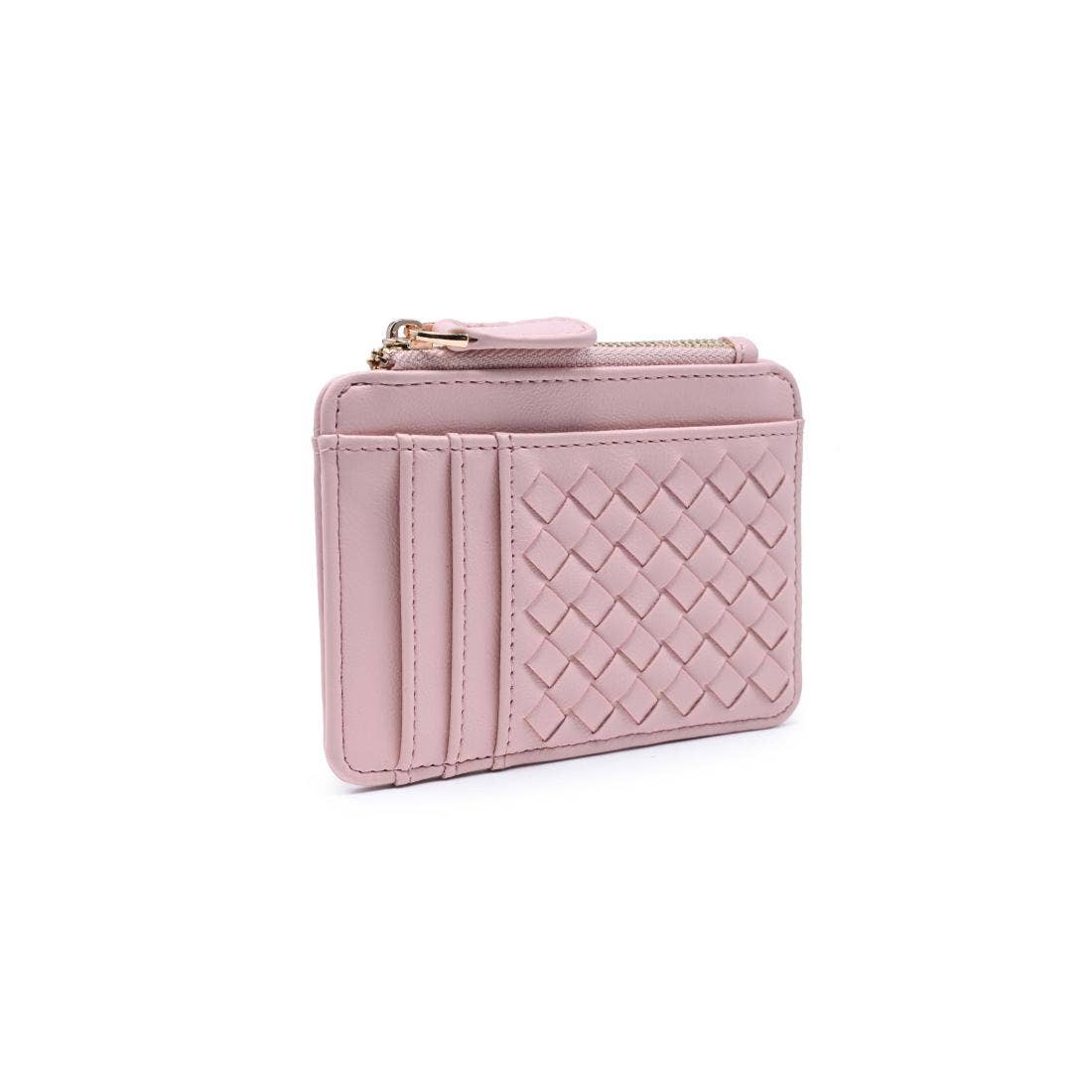 Woven Card Holder: Pink