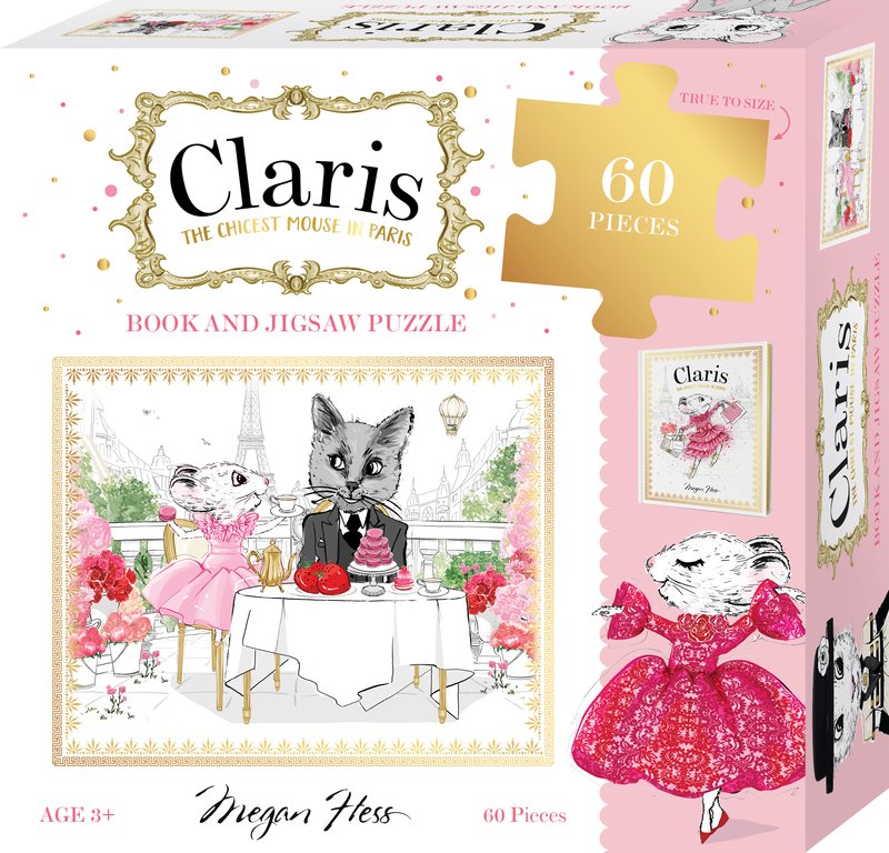 Coffret livre Claris et puzzle de 60 pièces