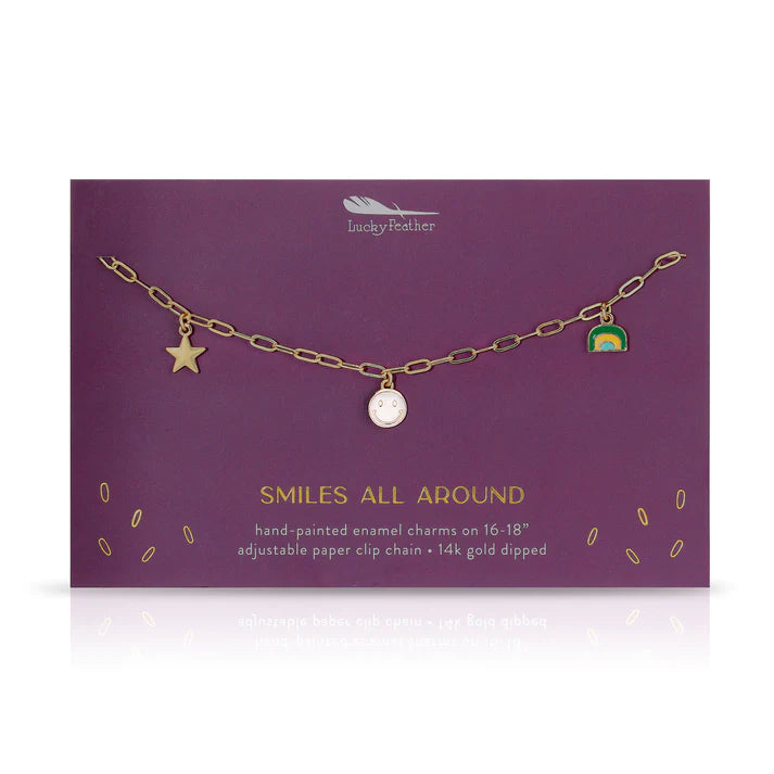 Necklace Enamel Treasures - Smile