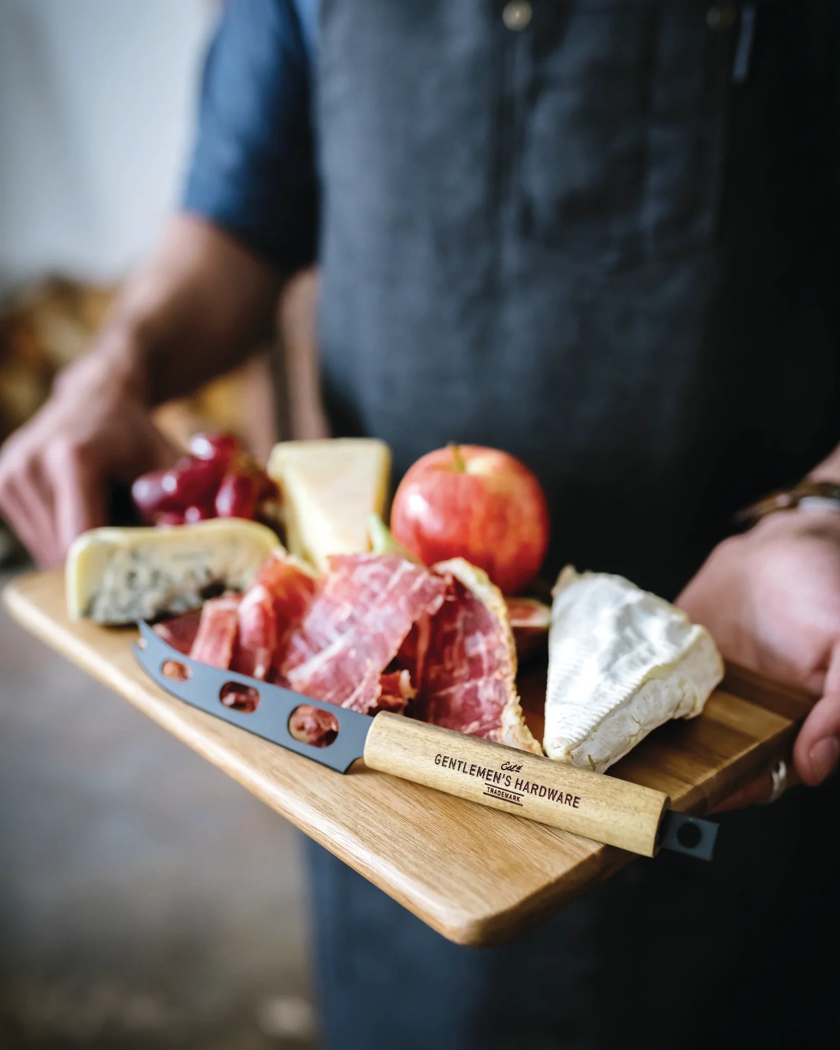 Gentleman's Hardware - Cheese Board and Knife Set with Wine Opener