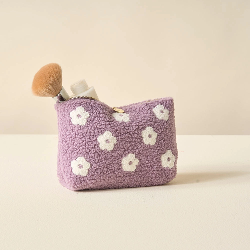 Teddy Pouch - Purple Flower