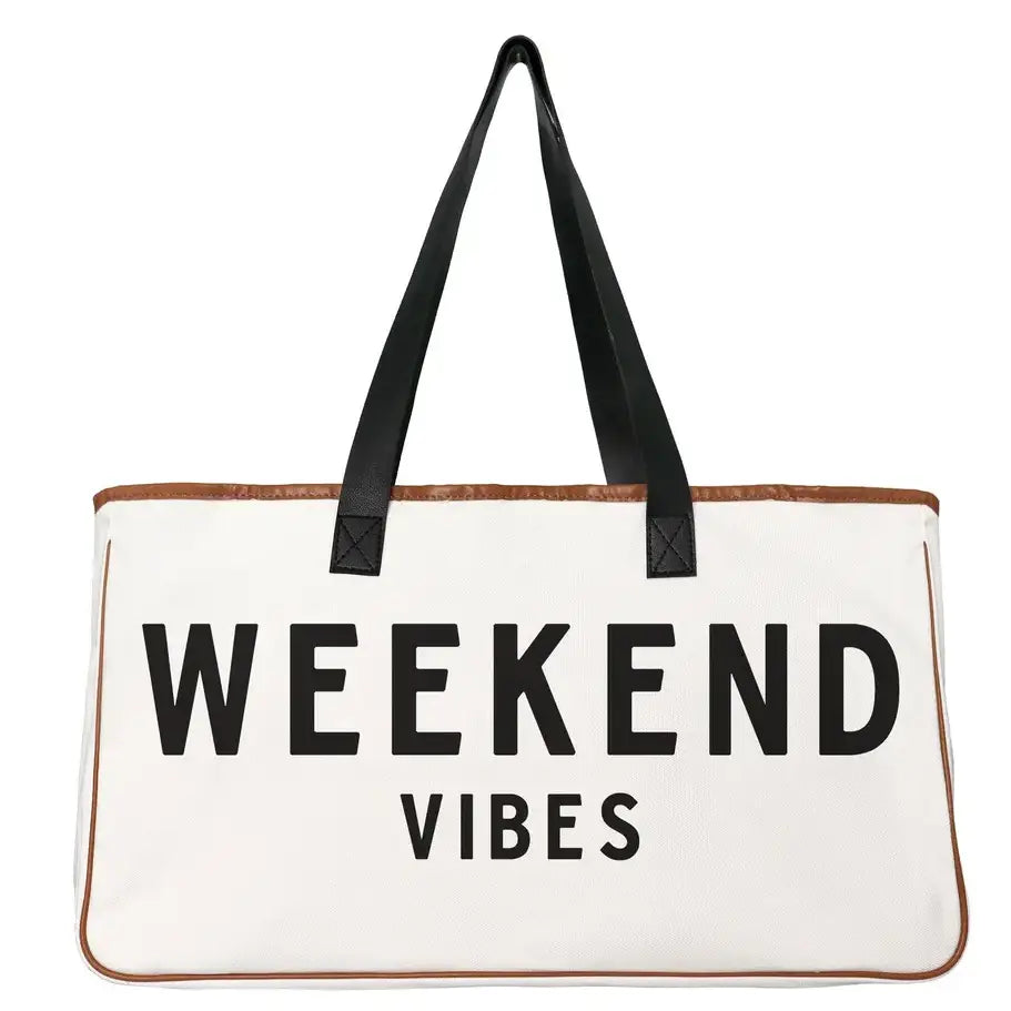 Weekend Vibes Canvas Tote Bag