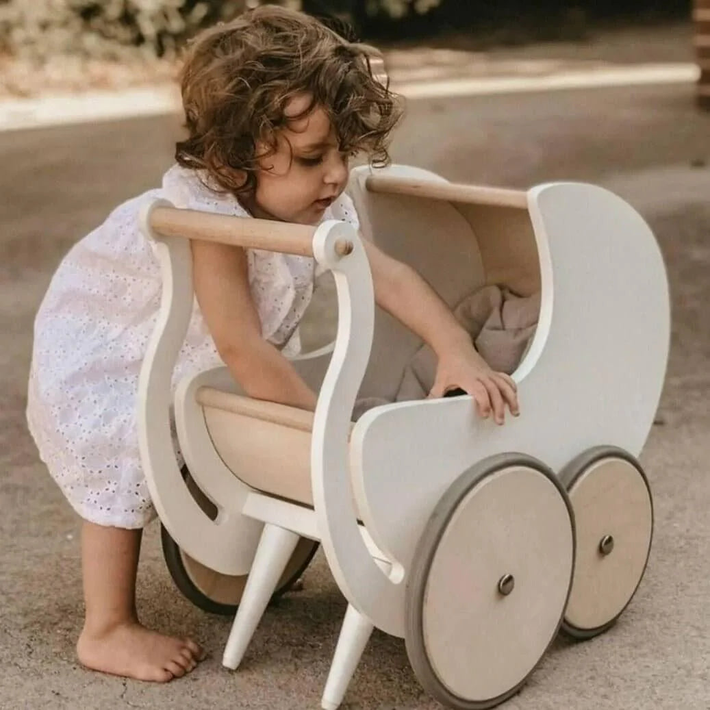 Pram 2 in 1 wooden walker