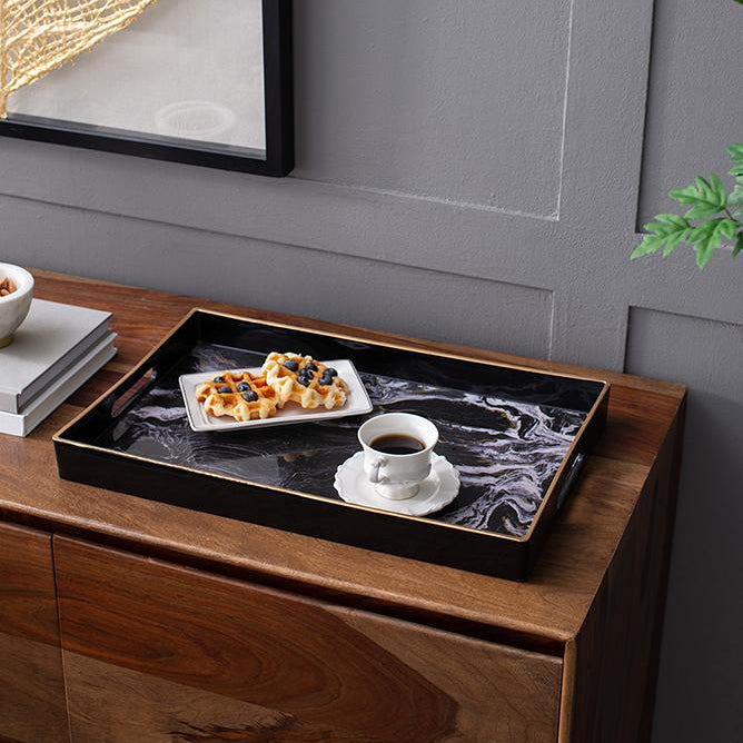 marble design decorative Tray - medium