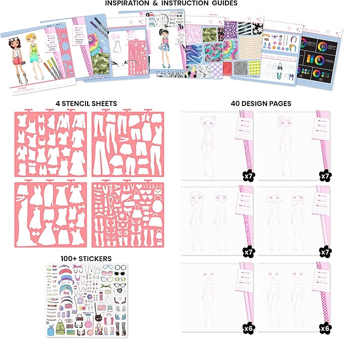 Fashionista sketch set