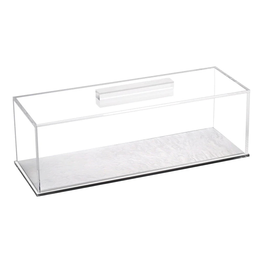 Lucite Tray with white pearl base - Large