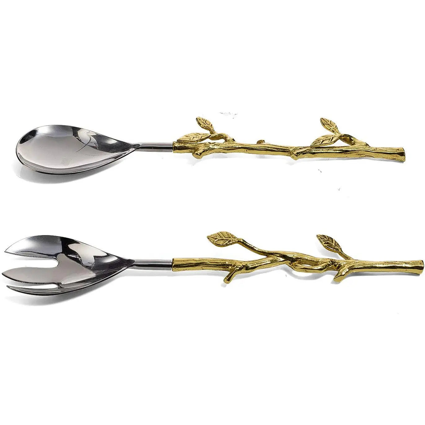 Gold Leaf Salad Servers