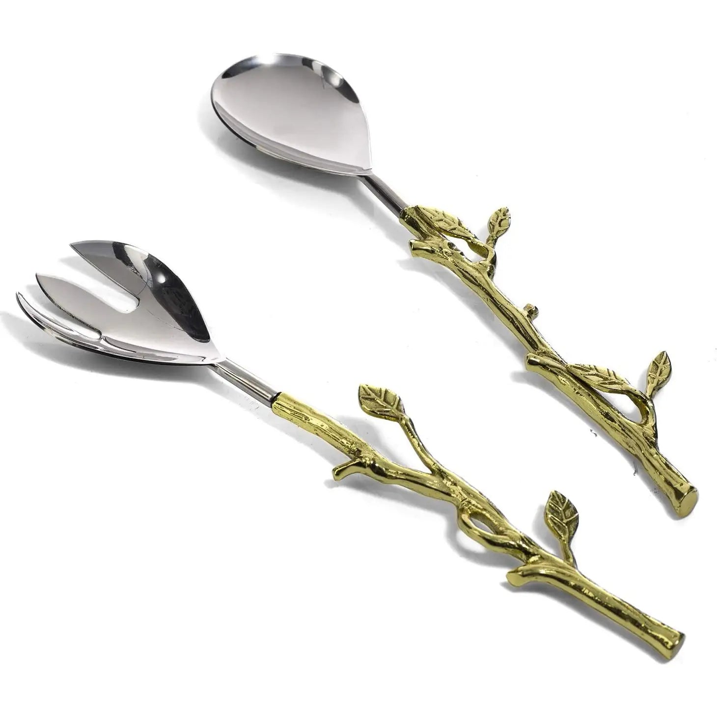 Gold Leaf Salad Servers