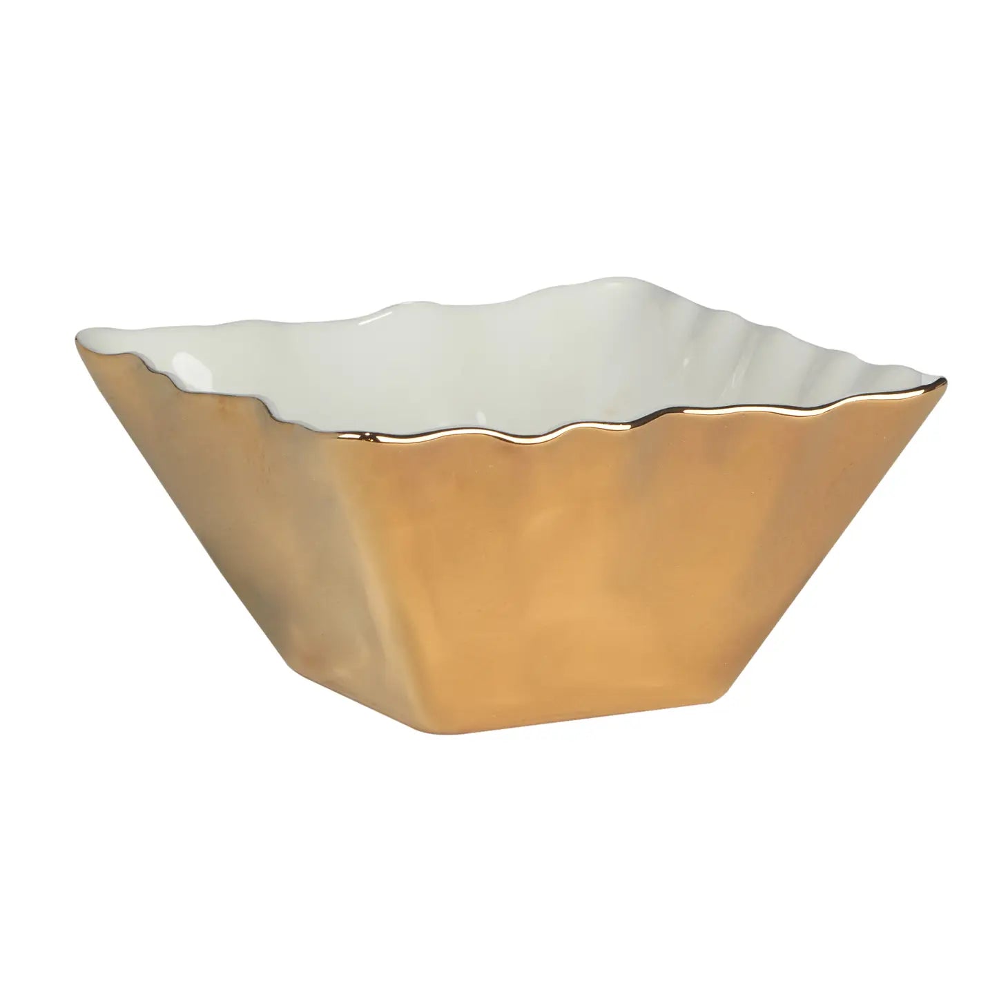 Gold Square Snack Bowl