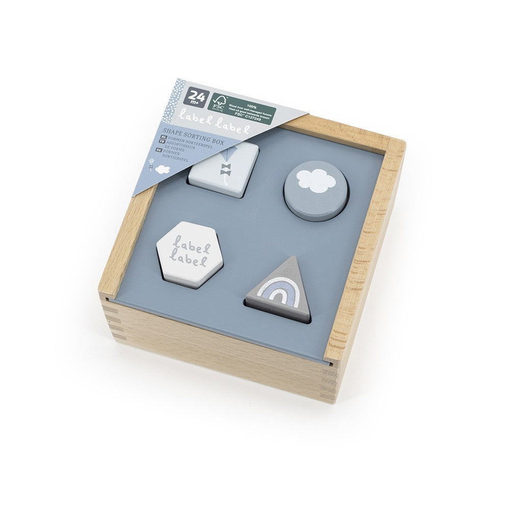 Shape sorting box - blue