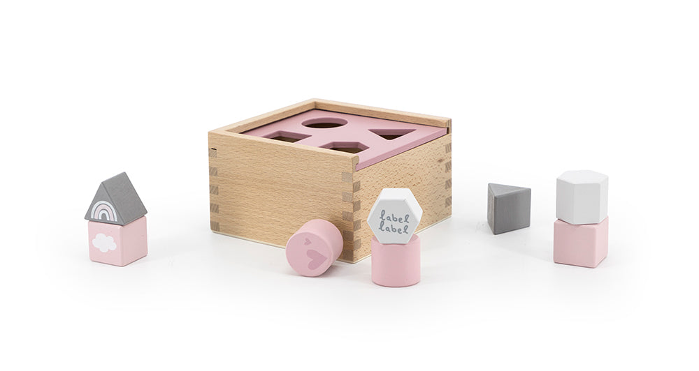Shape sorting box - pink