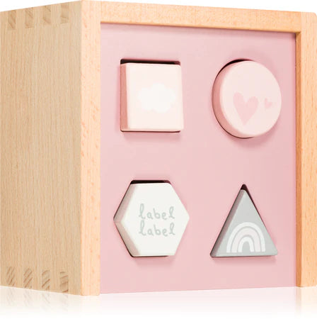 Shape sorting box - pink