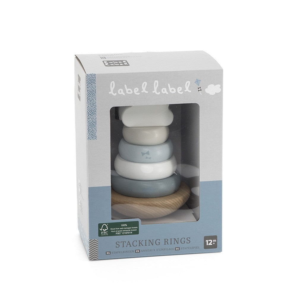 Stacking Rings - blue