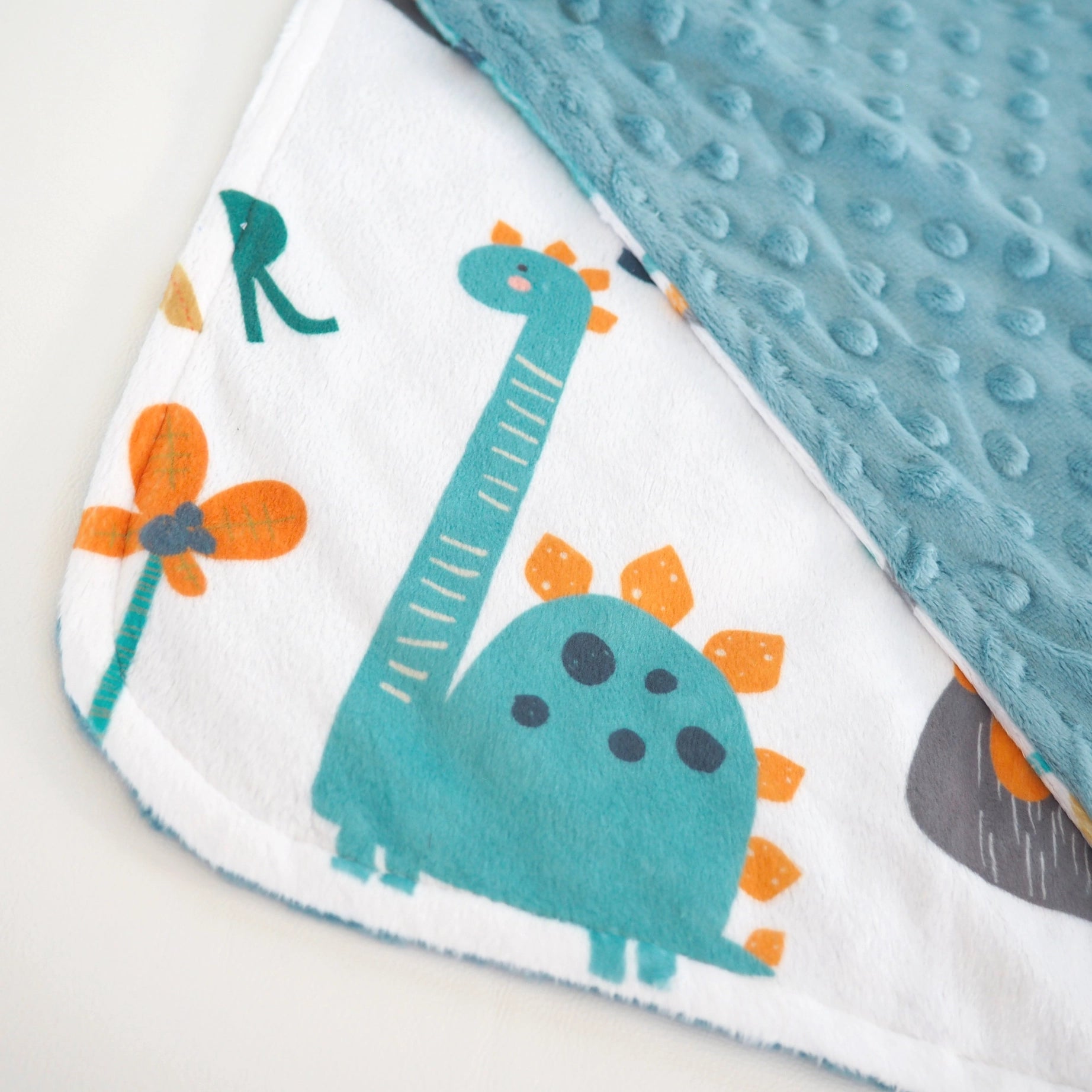 PERSONALIZED LOVEY - DINO BLUE