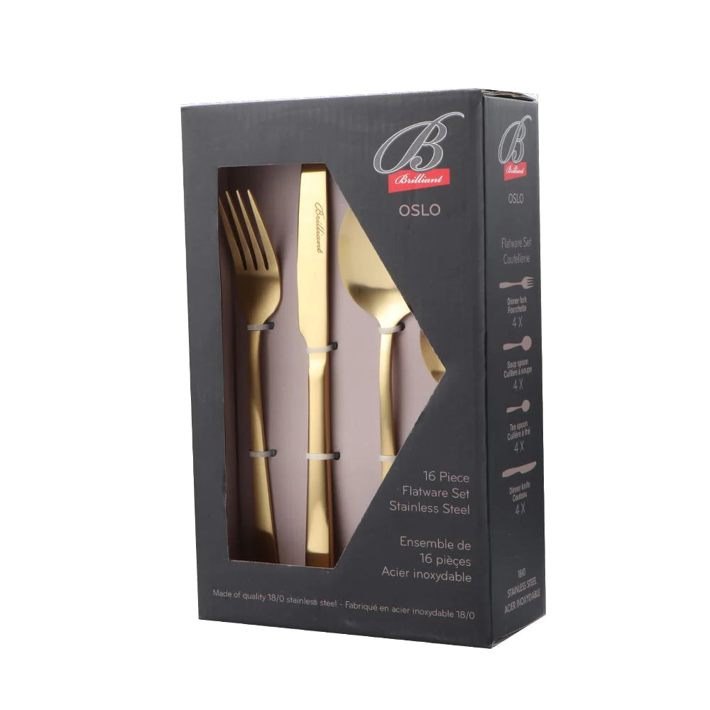 Stainless Steel 16 Piece Flatware Set