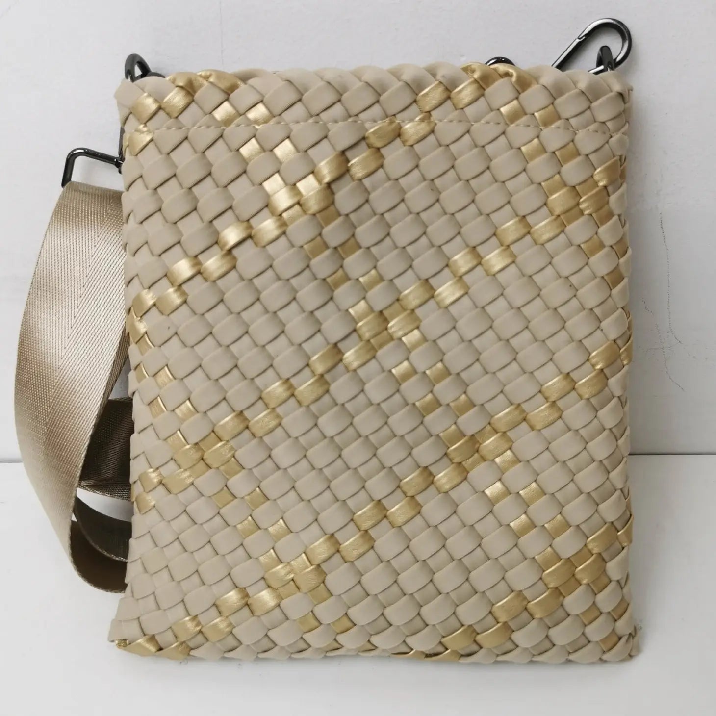 Woven Gold with Metallic Gold Crossbody