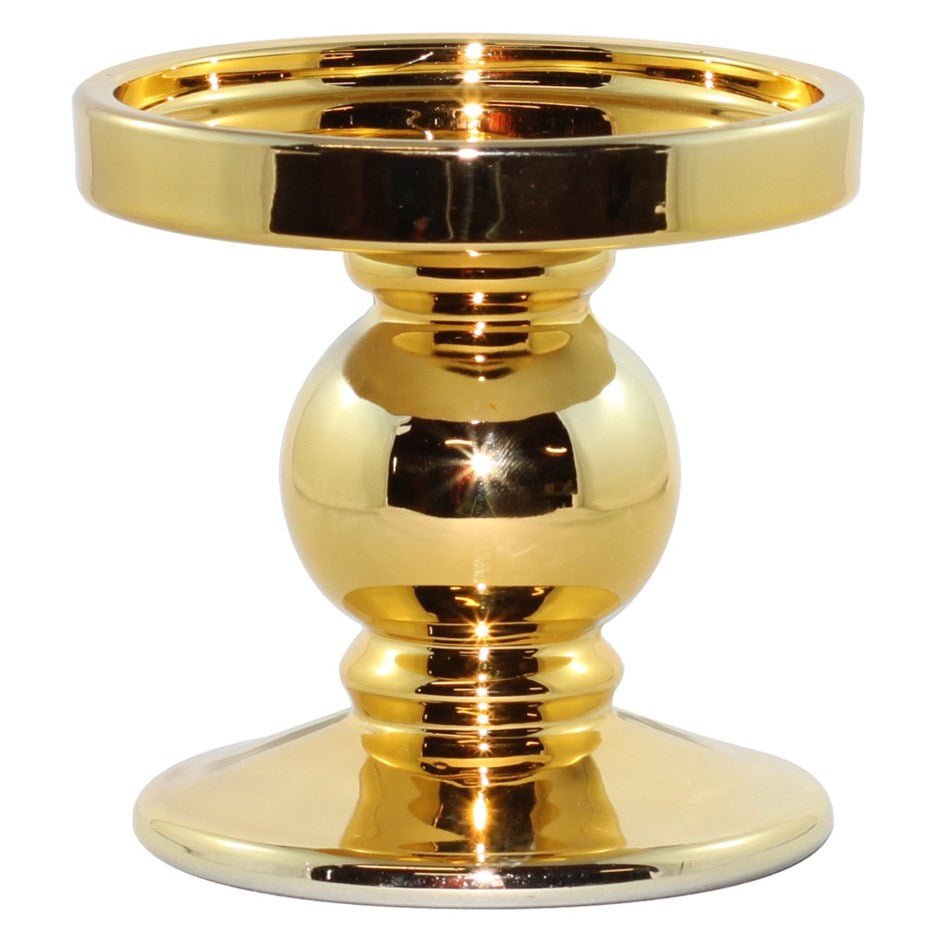 Estelle Pillar Holder - large - gold