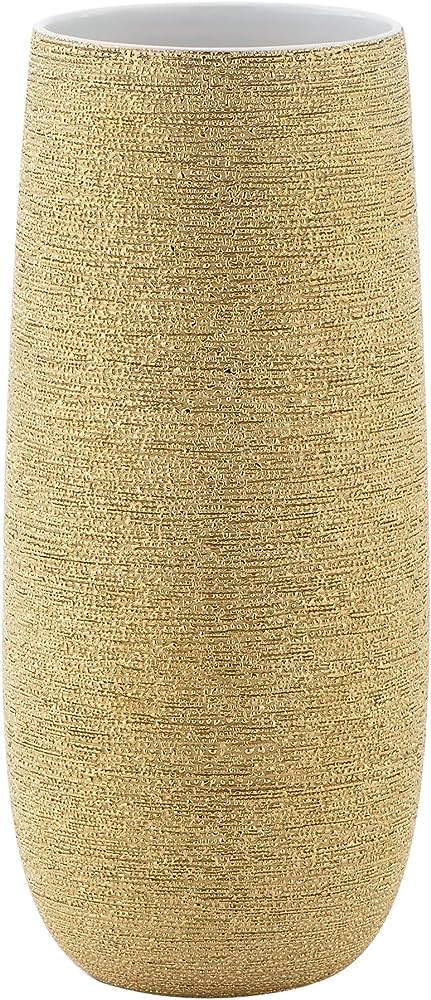 Brava Gold Spun Textured Vase - Large