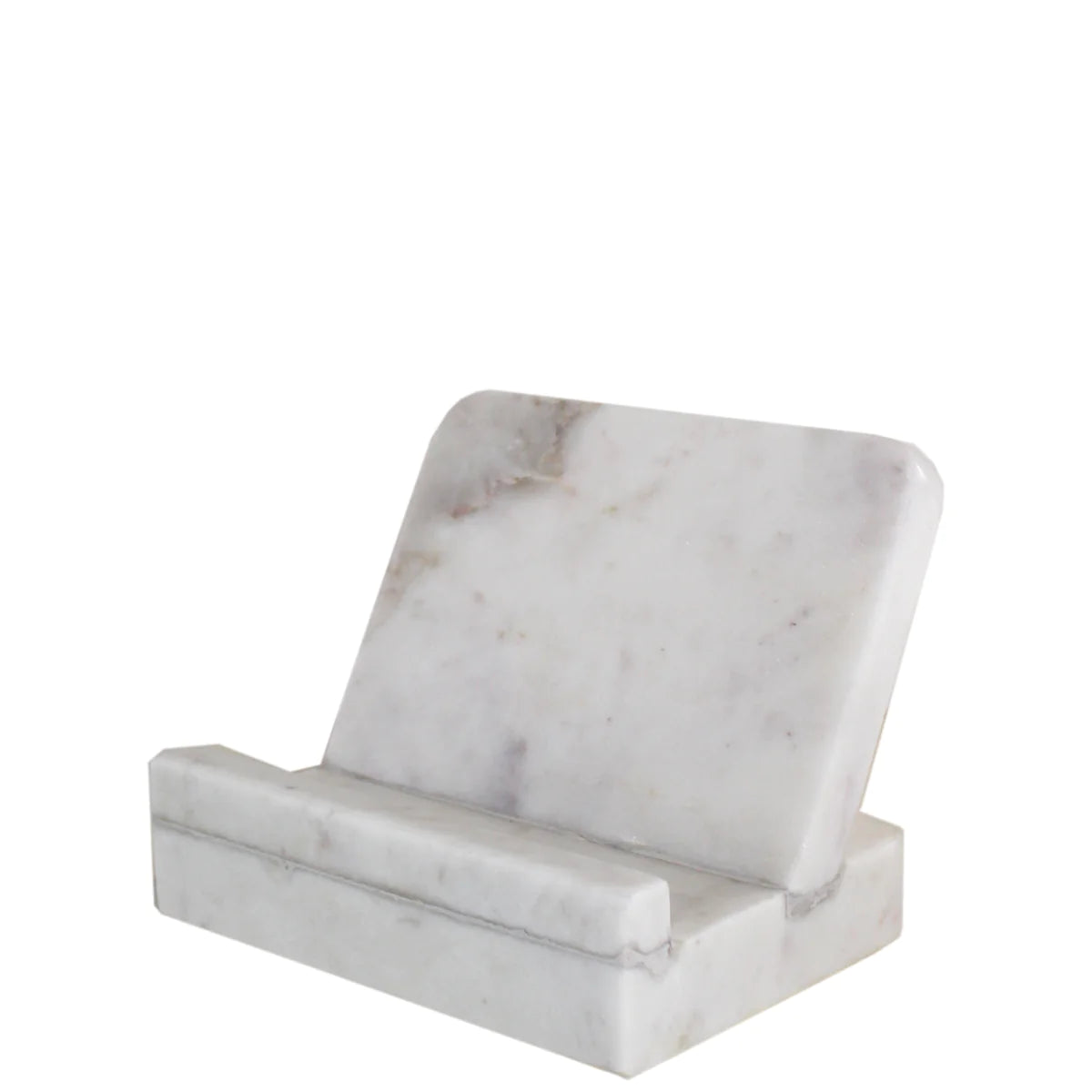 Marble Cookbook Stand - Opal White