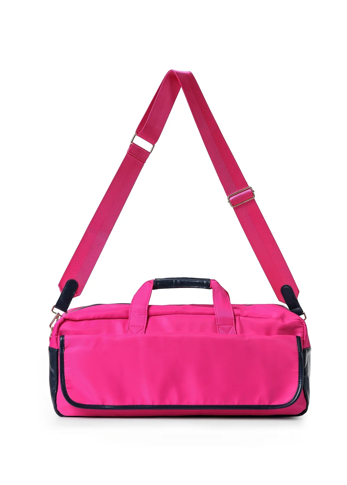 Mahjong bag - hot pink/navy