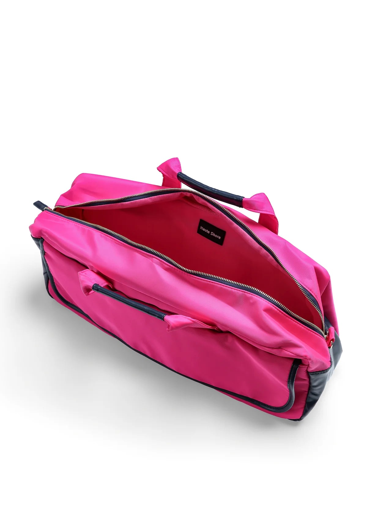 Mahjong bag - hot pink/navy