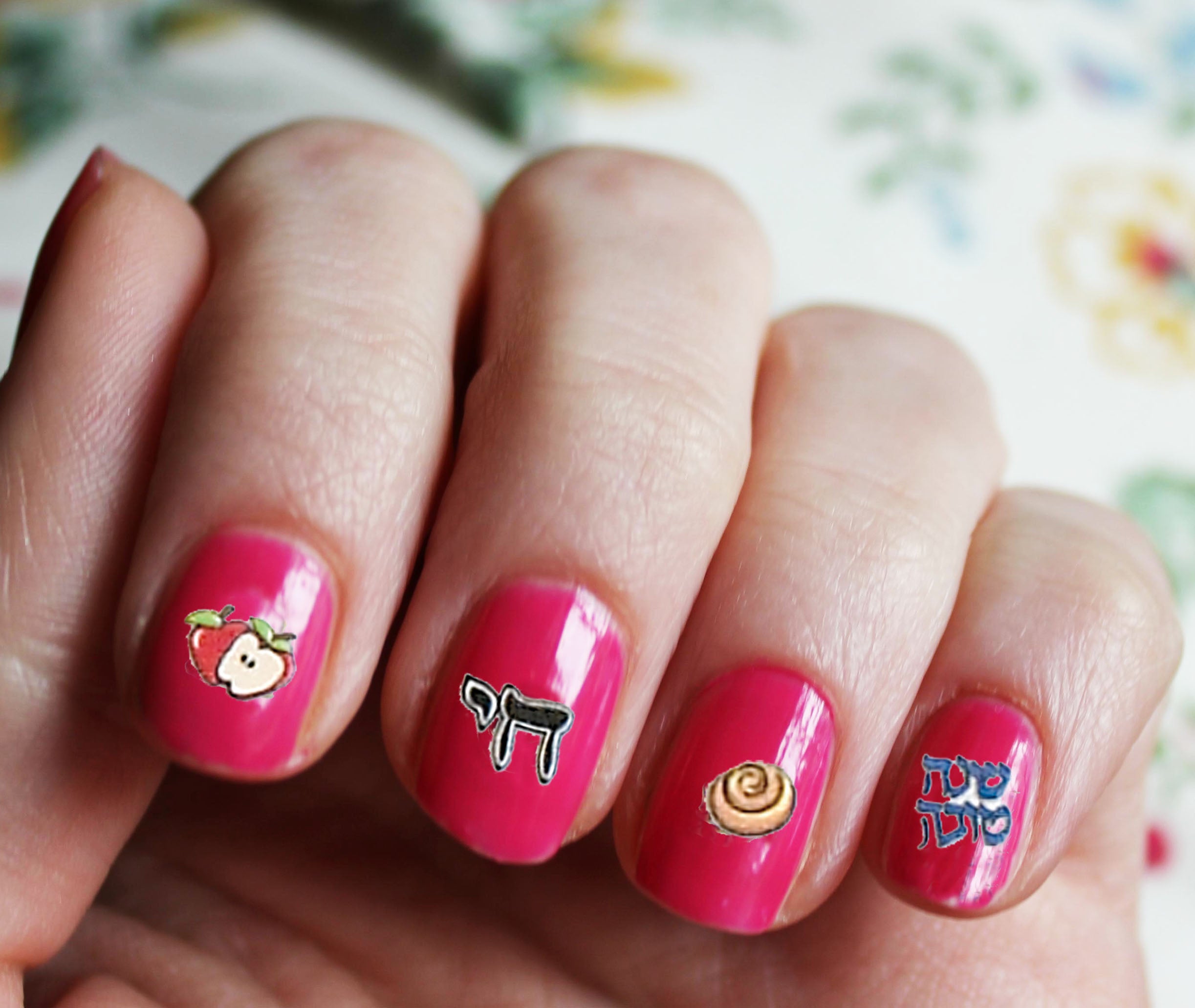 High holiday nail decal stickers