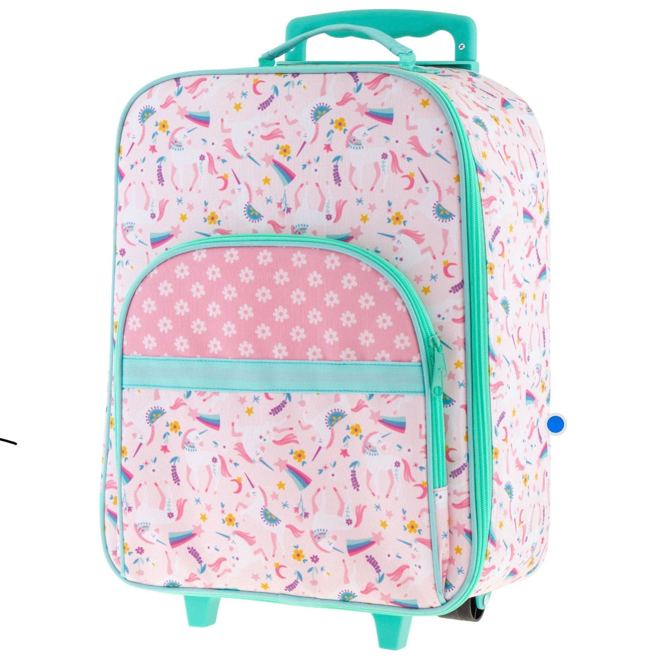 Valise à roulettes personnalisée - Licorne rose