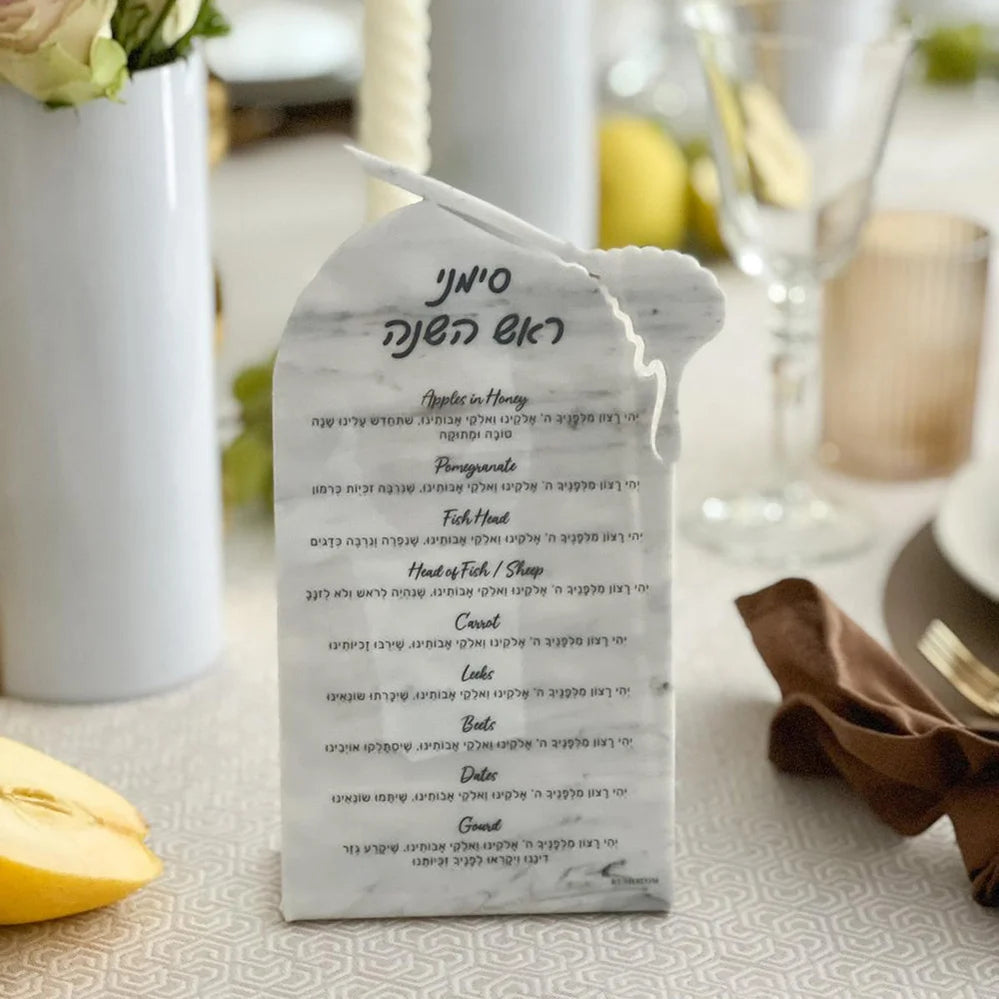 Lucite simanim display