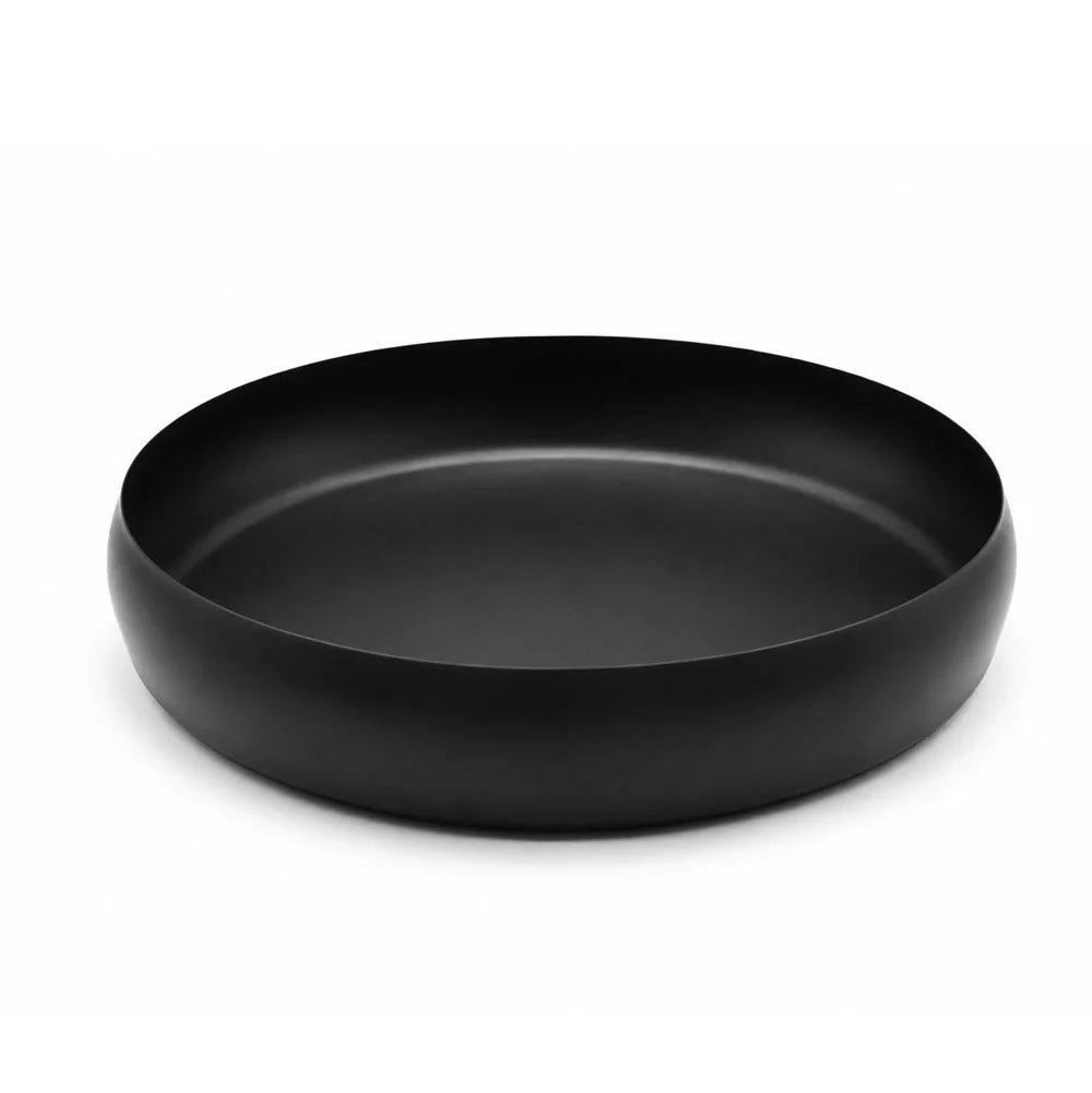Matte Black Stainless Steel Round Bowl